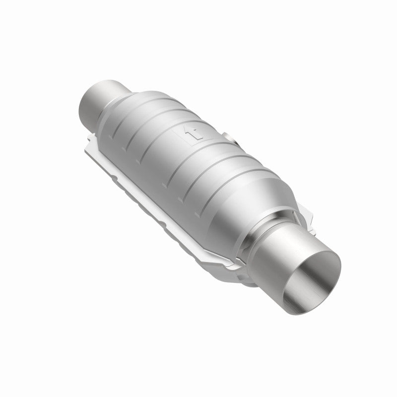 Magnaflow 51355 MagnaFlow Conv Univ 2.25in Inlet/Outlet Center/Center Round 11in Body L x 5.125in W x 15in Overall L