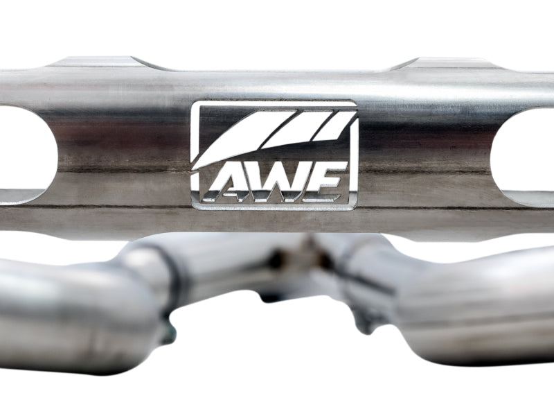 AWE Tuning 3020-42082 BMW F8X M3/M4 Track Edition Catback Exhaust - Chrome Silver Tips