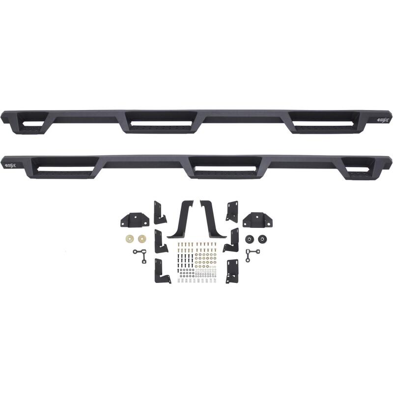 Westin 56-534015 99-16 Ford F-250/350/450/550 CC (6.75ft Bed) HDX Drop Whl to Whl Nerf Step Bars - Text Blk