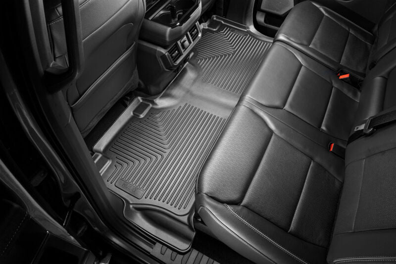 Husky Liners 53468 21-23 Ford F-150 CC SC X-Act Contour Front & Second Row Seat Floor Liners - Black