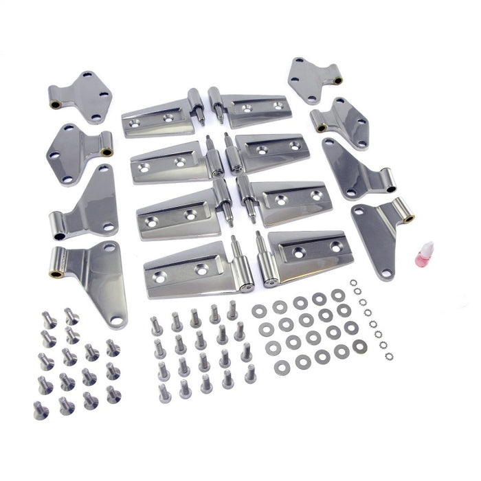 Rugged Ridge 11111.21 07-18 Jeep Wrangler JKU Stainless Steel Door Hinge Kit