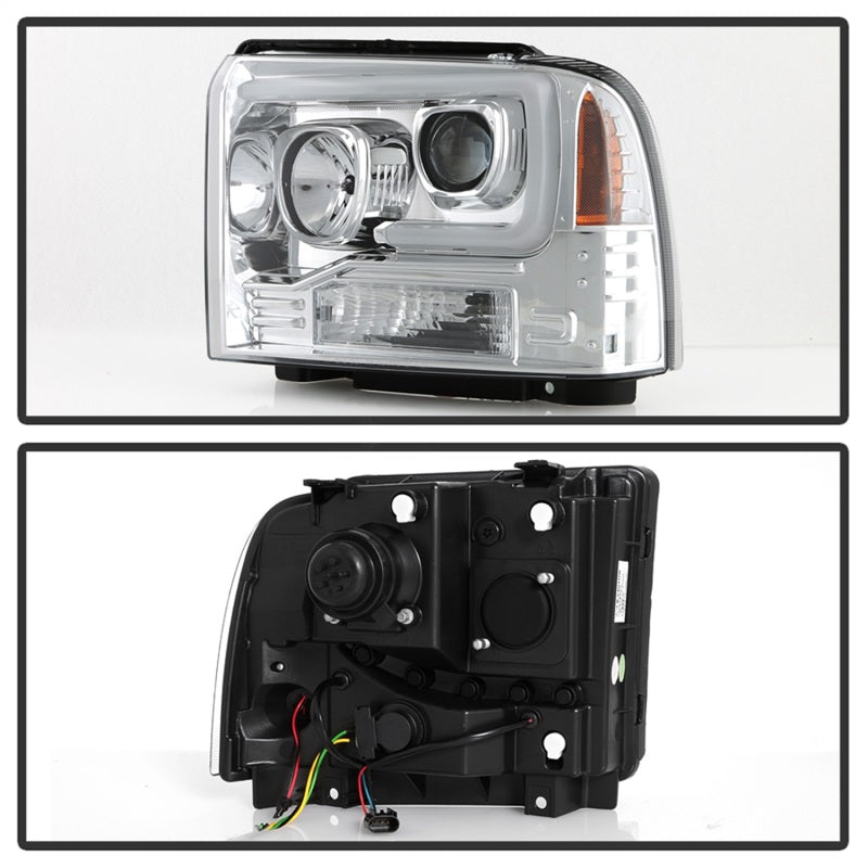 SPYDER 5087904 Spyder Platinum Ford F250/350/450 05-07 High-Power LED Module Proj. Headlights-Chrome (PRO-YD-FS05V2