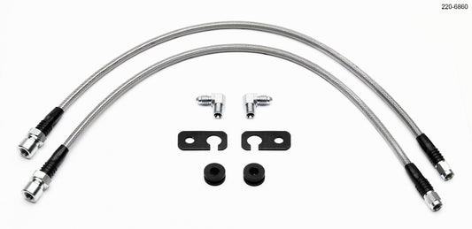 Wilwood 220-6860 Flexline Kit 2002 Acura RSX 5 Lug w/ Forged Dynalite Front Caliper
