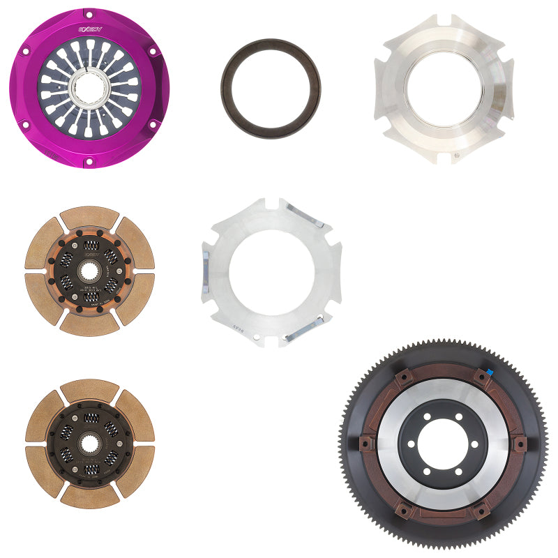 Exedy ZM022SD 1993-1995 Mazda RX-7 R2 Hyper Twin Cerametallic Clutch Sprung Center Disc Pull Type