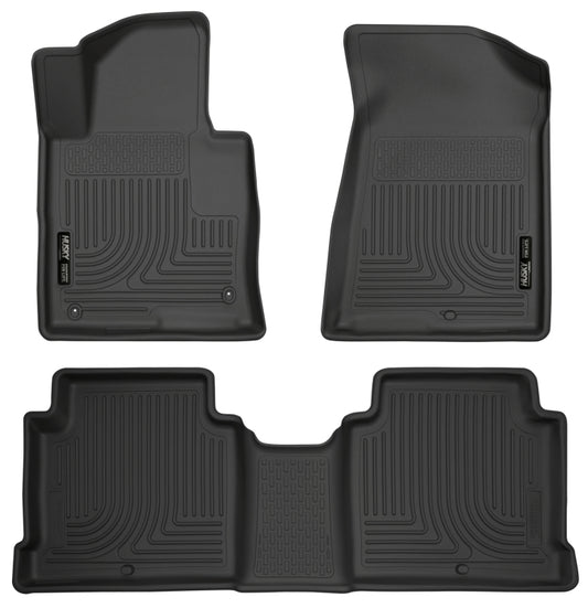 Husky Liners 99631 2015 Hyundai Sonata Weatherbeater Black Front & 2nd Seat Floor Liners