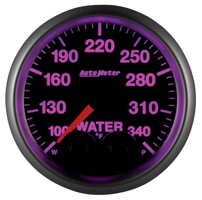 AutoMeter 5655 Autometer Elite 52mm 100-340 Deg F Water Temperature Peak and Warn Gauge w/ Electonic Control
