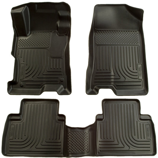Husky Liners 98601 07-12 Nissan Altima (Non-Hybrid) WeatherBeater Combo Black Floor Liners (1pc. 2nd Row)