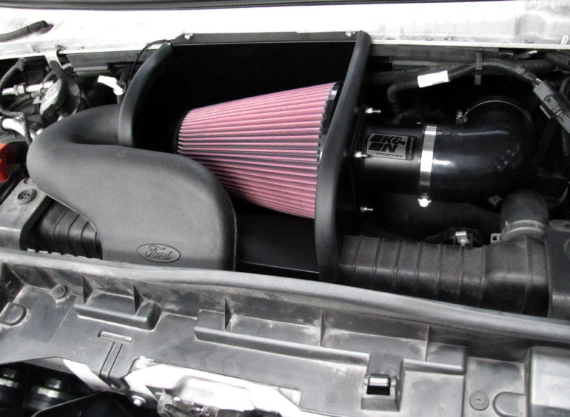 K&N Engineering 77-2570KTK K&N 97-08 Ford E350/#450 Econoline V10-6.8L Black High Flow Performance Kit