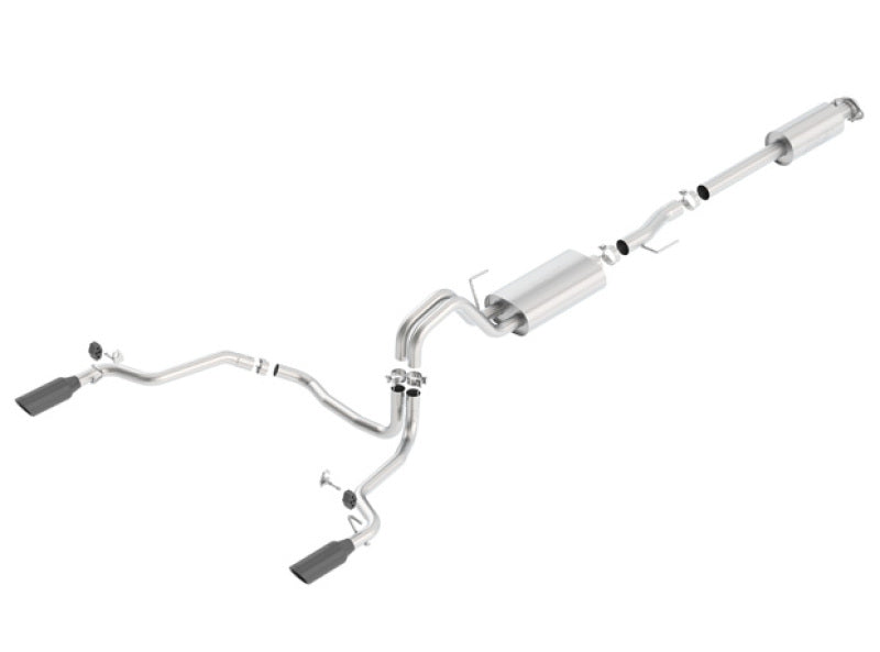 Borla 140614BC 15-17 F-150 2.7/3.5L V6 EcoBoost / 5.0L V8 Black Chrome Cat-Back Touring Exhaust