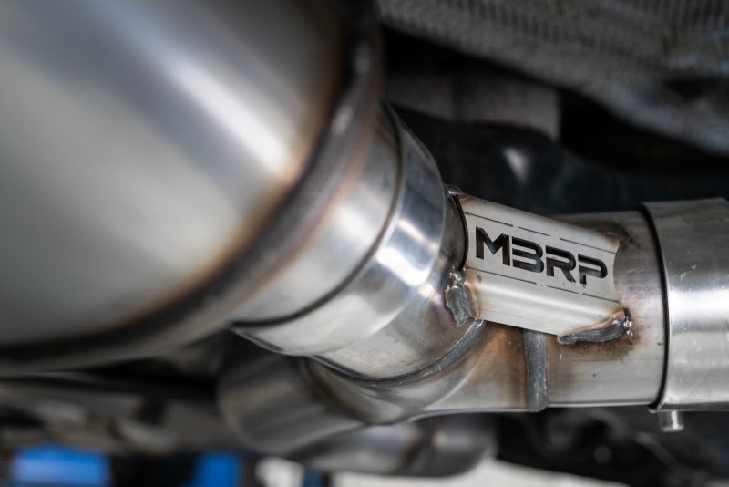 MBRP S46013CF 15-18 Audi S3 SS 3in Quad Split Rear Exit w/ Carbon Fiber Tips - T304