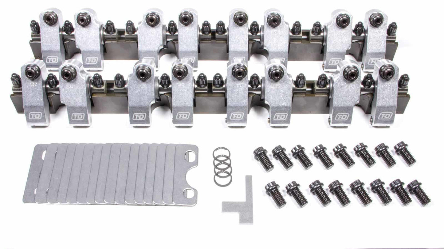 T And D Machine TDM2251-160/160 SBC Shaft Rocker Arm Kit - 1.6/1.6 Ratio
