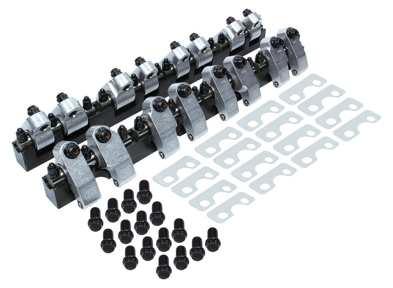 T And D Machine TDM2251-165/160 SBC Shaft Rocker Arm Kit - 1.65/1.6 Ratio