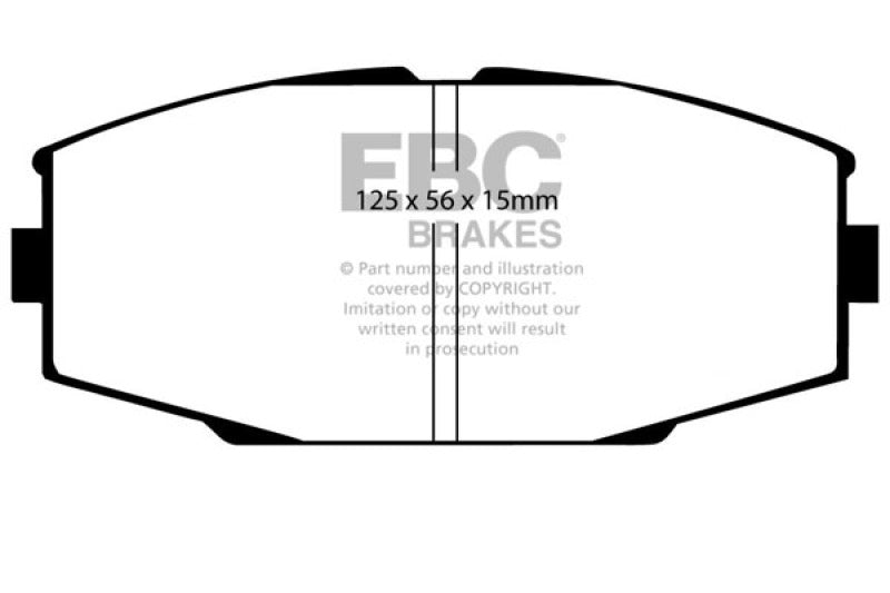 EBC DP4610R 86-92 Toyota Supra 2.8 Yellowstuff Front Brake Pads