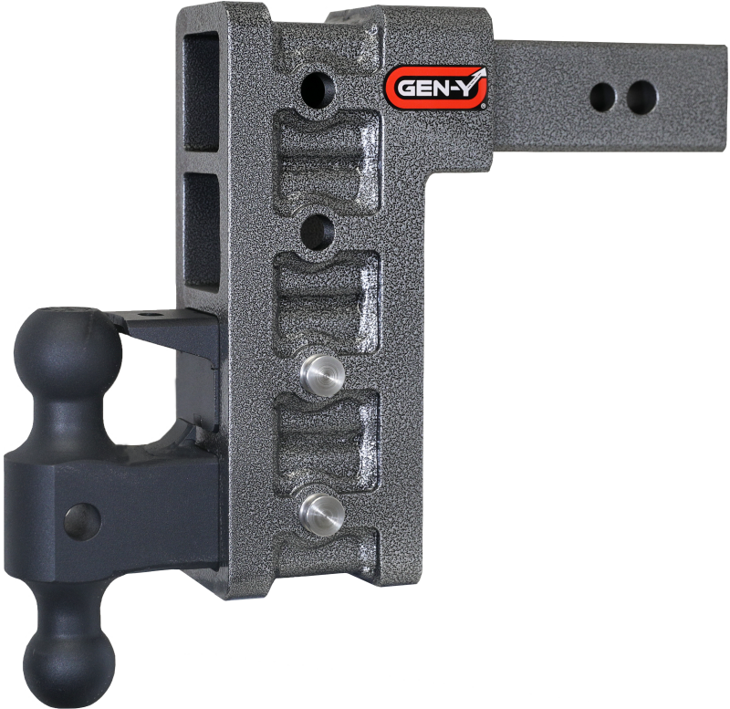 GEN-Y Hitch GH-1624 Gen-Y Mega Duty 2.5in Shank 9in Drop 3.5K TW 32K Hitch w/GH-0161 Dual-Ball/Pintle Lock