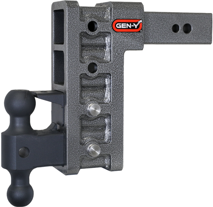 GEN-Y Hitch GH-1624 Gen-Y Mega Duty 2.5in Shank 9in Drop 3.5K TW 32K Hitch w/GH-0161 Dual-Ball/Pintle Lock