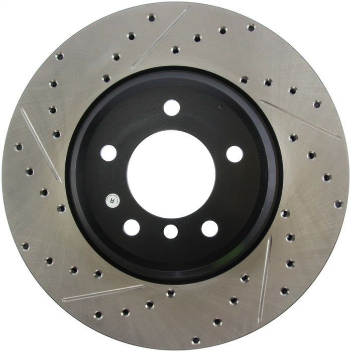 Stoptech 127.34093R StopTech 07-09 BMW 335 (E90/E92/E93) Slotted & Drilled Right Front Rotor