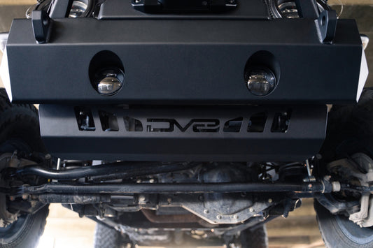 DV8 Offroad SPJL-02 18-23 Jeep Wrangler JL/JT Front Bumper Sway-Bar Disconnect Motor Skid Plate