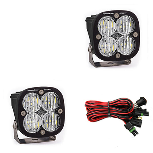 Baja Designs 557805 Squadron Sport Wide Cornering Pair LED Light Pods - Clear