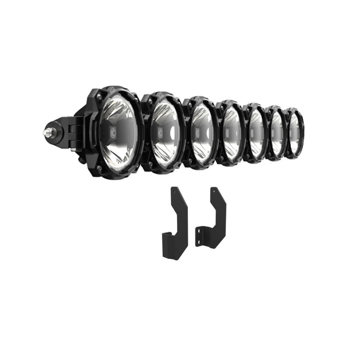 KC HiLiTES 91344 11-16 Ford Super Duty Gravity LED Pro6 7-Light Bar Kit - Front Bumper