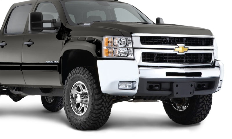 Bushwacker 40957-84 17-18 Chevy Silverado 1500 Fleetside Pocket Style Flares 4pc 78.8/97.8in Bed - Graphite