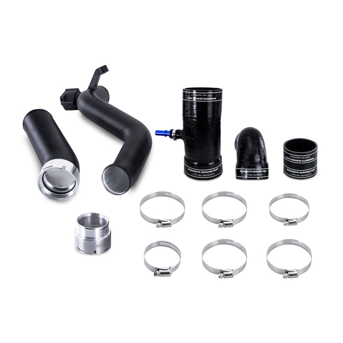 Mishimoto MMICP-RGR-19KMWBK 2019+ Ford Ranger 2.3L Intercooler Pipe & Boot Kit - Micro-Wrinkle Black