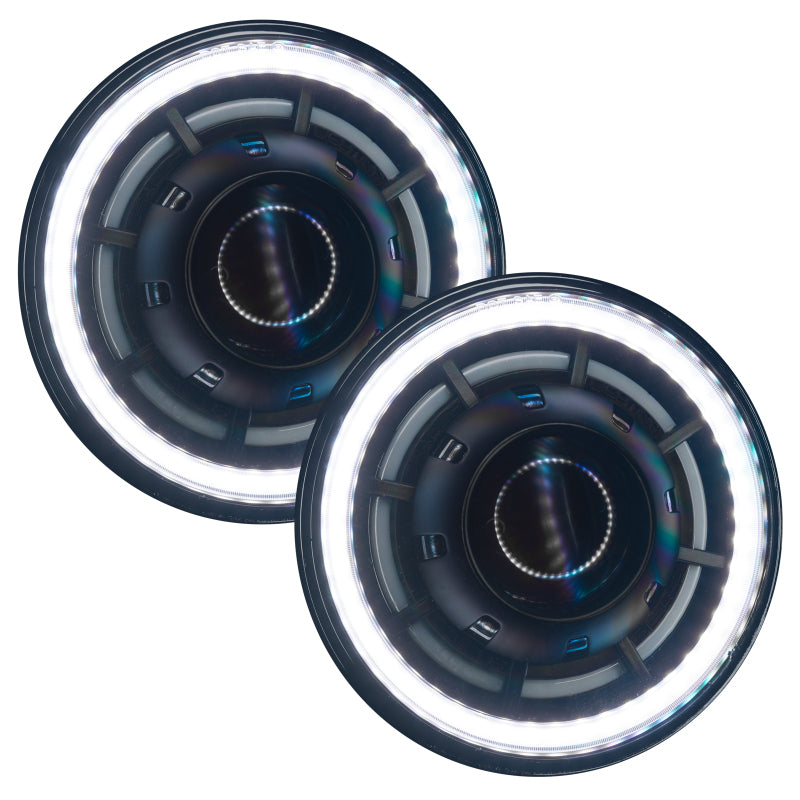 ORACLE Lighting 5876-334 0718 Jeep Wrangler JK Oculus 7in ColorSHIFT Bi-LED Projector Headlights