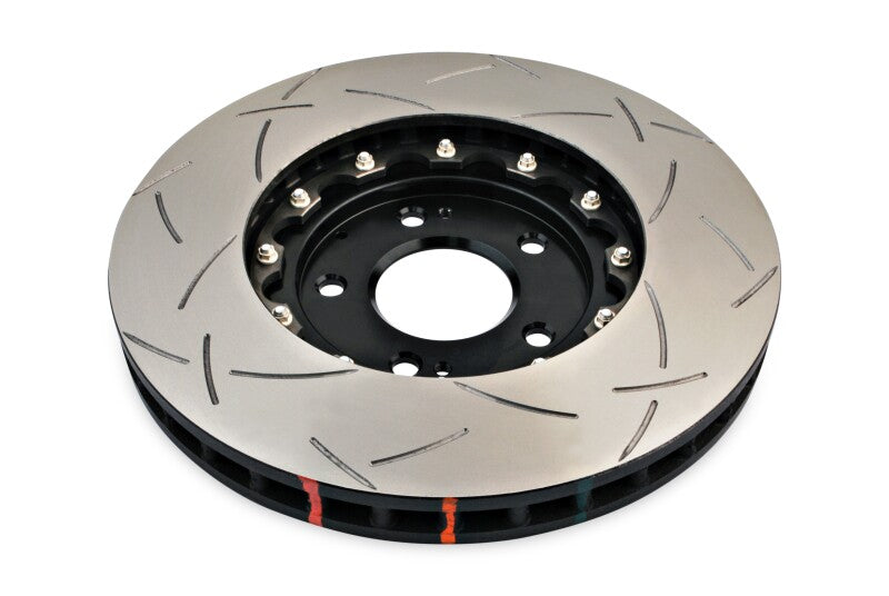 DBA DBA52218BLKS 03-05 Evo 8/9 Front Slotted 5000 Series 2 Piece Rotor Assembled w/ Black Hat