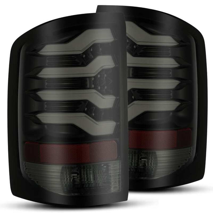 AlphaRex 630010 14-18 GMC Sierra 1500 PRO-Series LED Tail Lights Jet Black