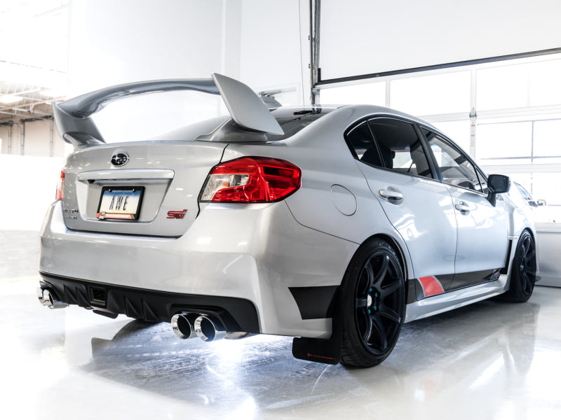 AWE Tuning 3015-42104 Subaru STI VA / WRX GV / STI GV Sedan Touring Edition Exhaust - Chrome Silver Tip (102mm)