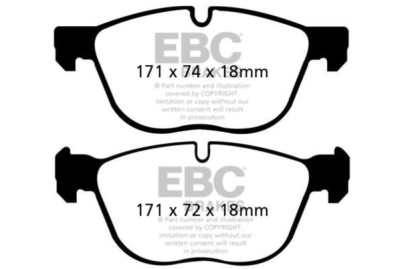 EBC UD1294 07-10 BMW X5 3.0 Ultimax2 Front Brake Pads