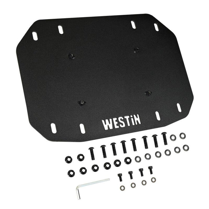 Westin 59-761205 18-25 Wrangler JL Spare Tire Delete Plate - Tex. Blk