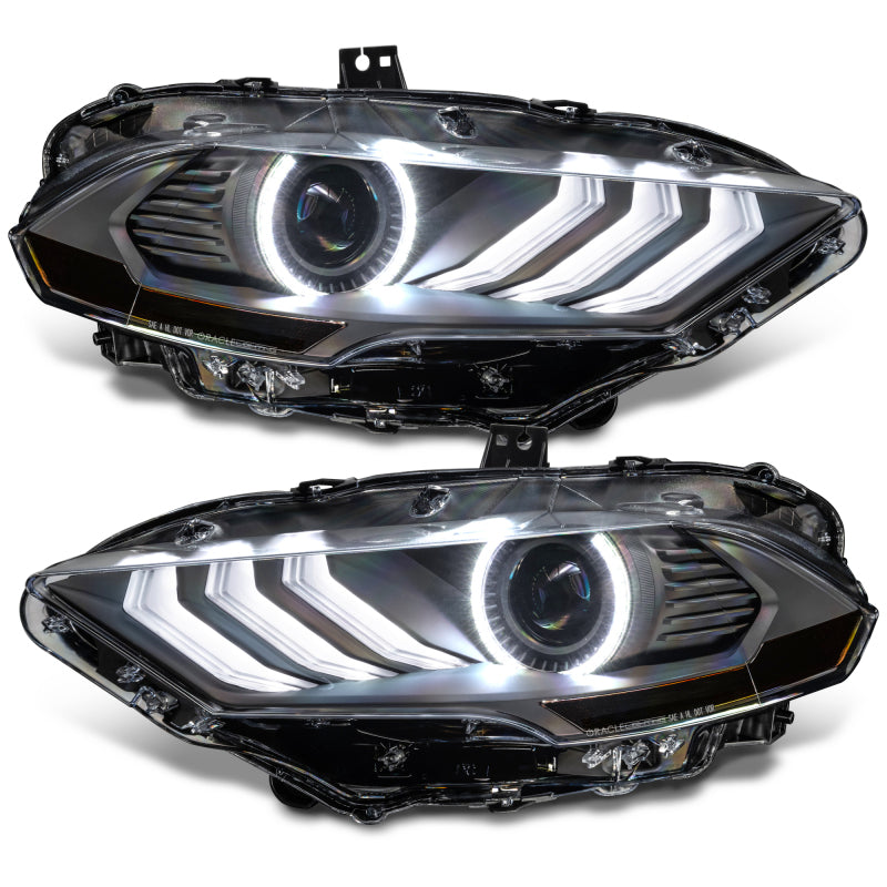 ORACLE Lighting 8204-332 Oracle Lighting 18-23 Ford Mustang Dynamic ColorSHIFT LED Headlights - Black Series