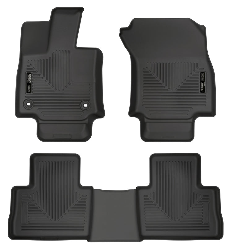 Husky Liners 95501 2019 Toyota RAV4 Weatherbeater Black Front & 2nd Seat Floor Liners