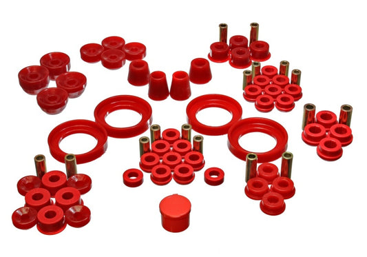 Energy Suspension 16.18106R 92-96 Honda Prelude Red Hyper-Flex Master Bushing Set
