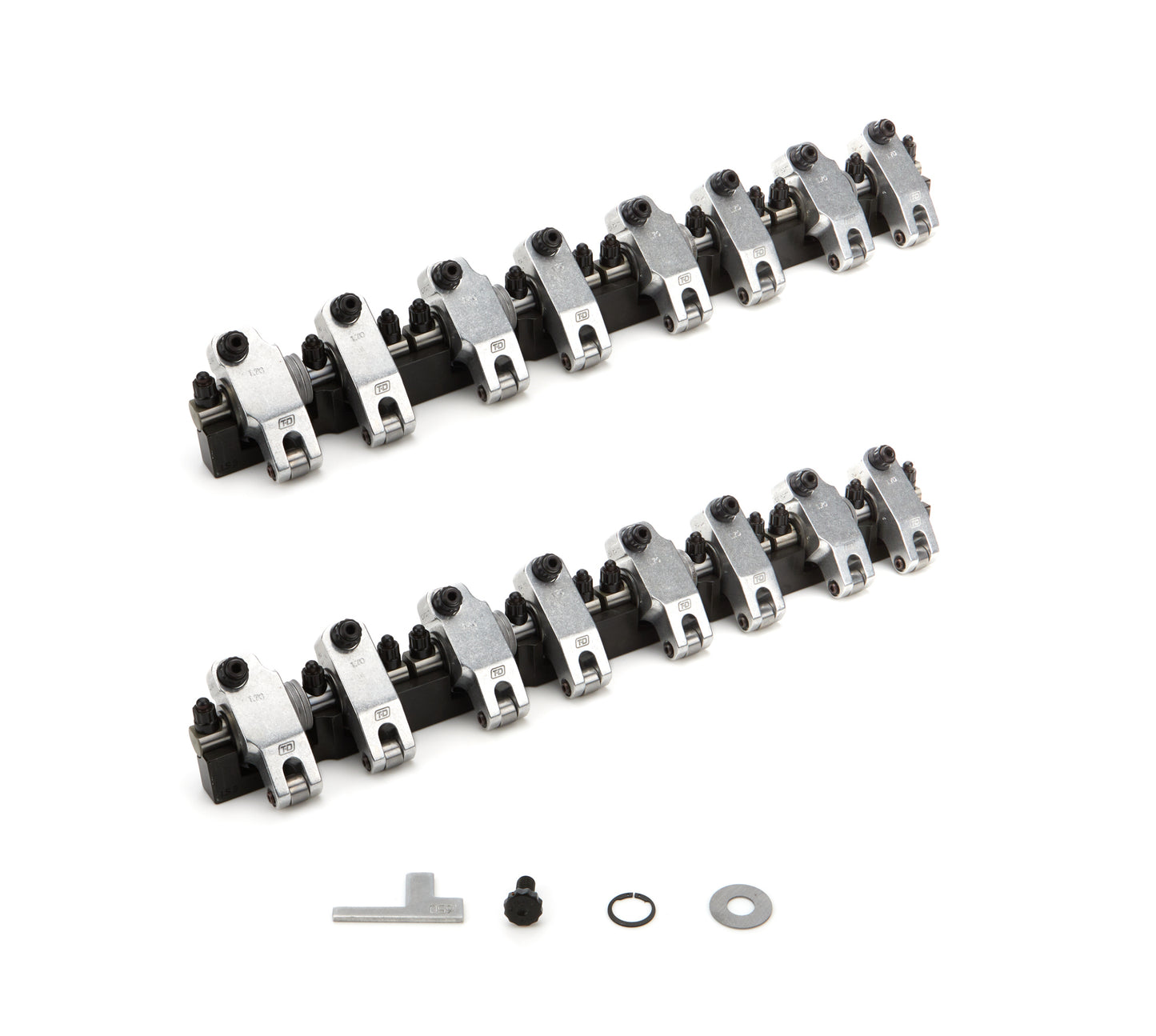T And D Machine TDM2309-170/170 Shaft Rocker Arm System GM LS w/AFR LS3 Heads