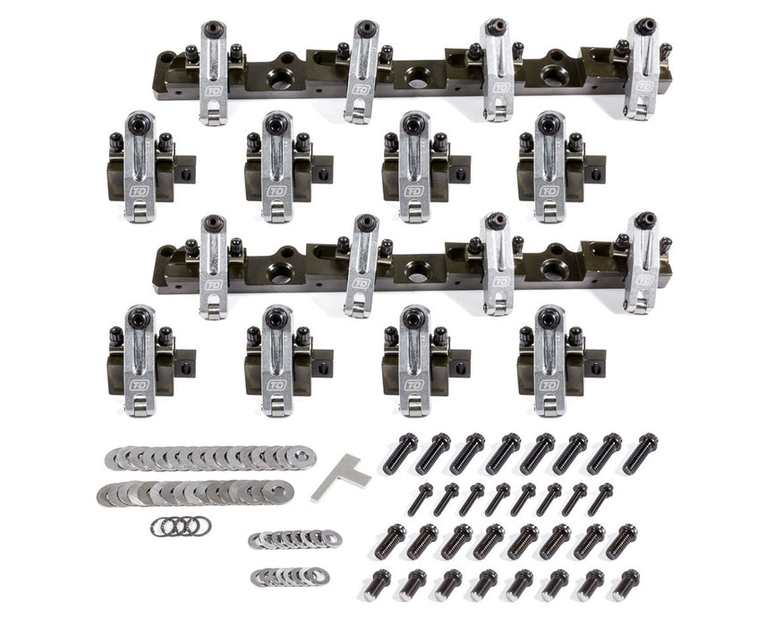 T And D Machine TDM3142-170/170 BBC Shaft Rocker Arm Kit w/Brodix SR20 Heads