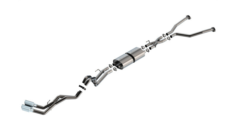Borla 140940 22-24 Toyota Tundra 3.4L V6 (Inc. Hyb.) Ext. Cab/STD Bed/145.7in WB ATAK Cat-Back - Chrome