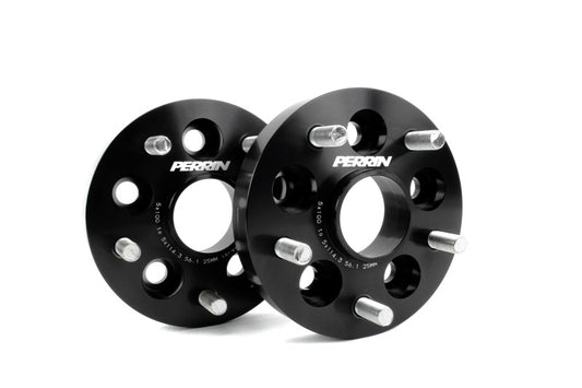 Perrin Performance PSP-WHL-226BK PERRIN Subaru/Toyota/Scion 25mm Wheel Adapter (Bolt-On Type) 5x100 to 5x114.3 w/56mm Hub - Pair