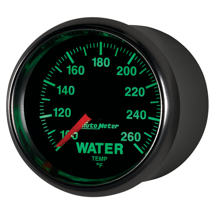 AutoMeter 3855 Autometer GS 100-260 degree Electronic Water Temperature Gauge
