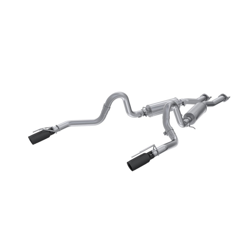 MBRP S7221ALBT 99-04 Ford Mustang GT 4.6L 2.5in. Dual Split Rear AL Cat Back w/ 3.5in. Dual Wall Blk. Tips