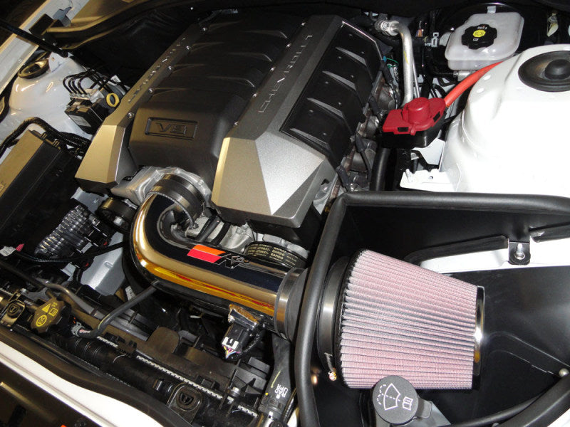K&N Engineering 69-4519TP K&N 10 Camaro 6.2L V8 Polished Typhoon Short RAM Intake