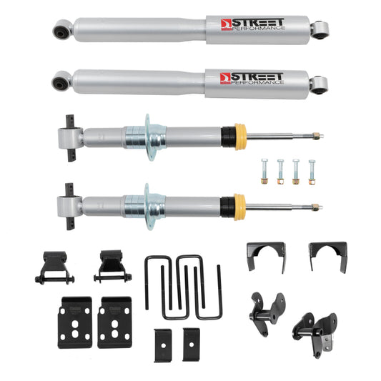 Belltech 1054SP 2021+ Ford F-150 4WD 1in to 3.5in Front 5.5in Rear Lowering Kit