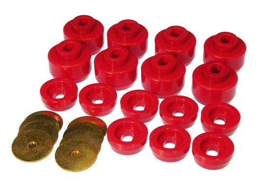 Prothane 7-141 99-06 Chevy Silverado 2/4wd Body Mounts - Red