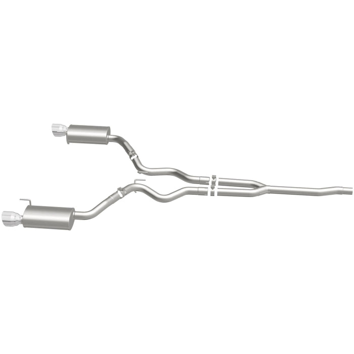 Magnaflow 19097 MagnaFlow Cat Back, SS, 2.5in, Street, Dual Split Polished 4.5in Tips 2015 Ford Mustang Ecoboost