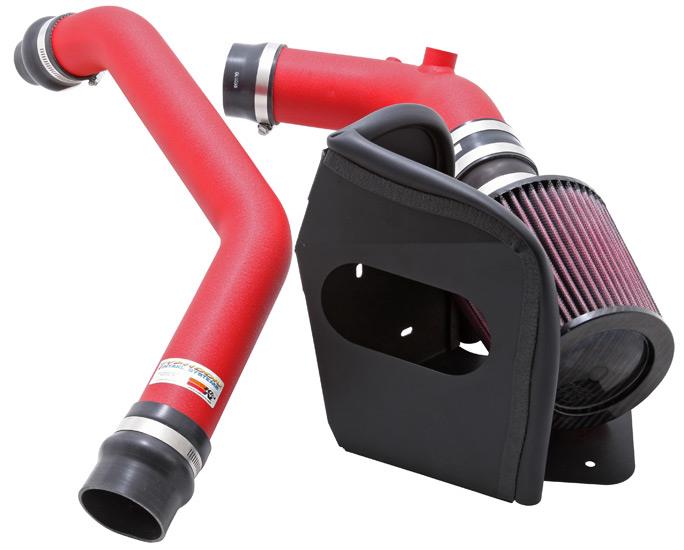 K&N Engineering 69-6546TWR K&N 08-09 Mitsubishi Evo X Wrinkle Red Typhoon Short RAM Intake