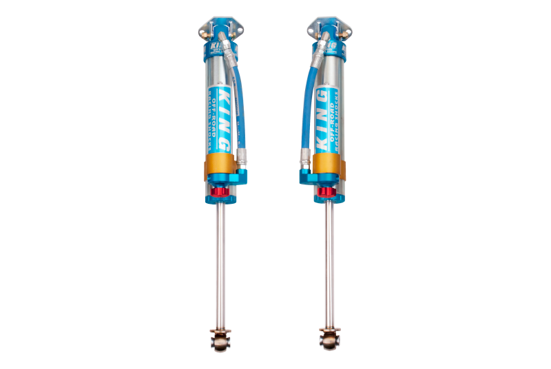 King Shocks 25001-224A 07-18 Jeep Wrangler JK Rear 2.5 Dia Piggy Hose Res Shocks 3-5in Lift w/Adjuster (Pair)