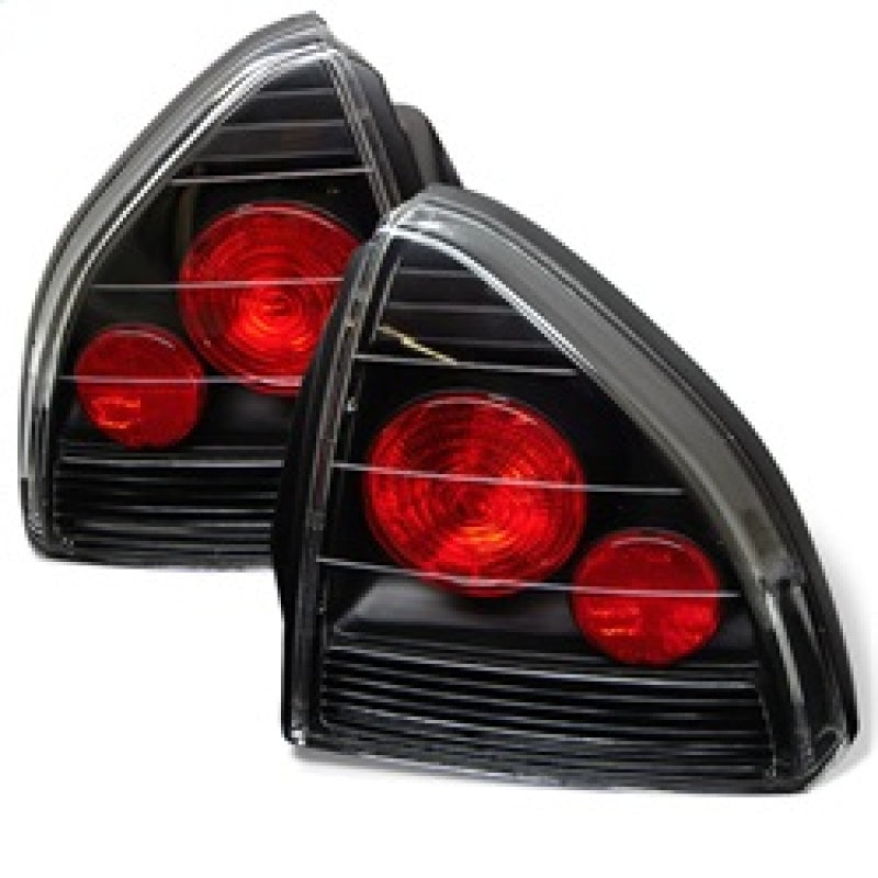 SPYDER 5005229 Spyder Honda Prelude 92-96 Euro Style Tail Lights Black ALT-YD-HP92-BK