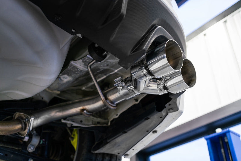 MBRP S48013CF 15-19 Subaru WRX 2.0L/STI 2.5L 2.5in Dual Split Rear Exit w/ 3.5in CF Tips - T304