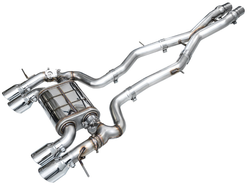 AWE Tuning 3025-42487 23-24 BMW G87 M2 SwitchPath Edition Exhaust - Chrome Silver Tips