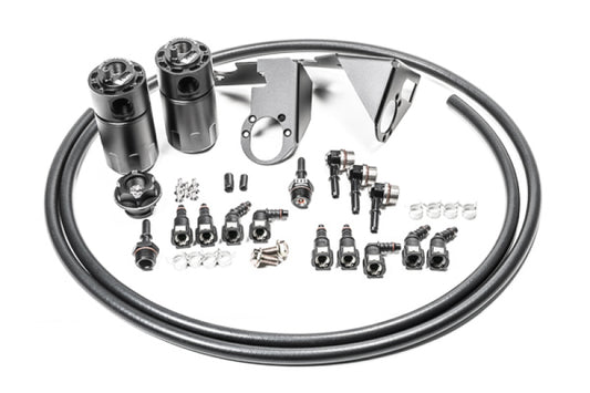 Radium Engineering 20-0787-FL 05-13 Chevrolet Corvette Fluid Lock Dual Catch Can Kit